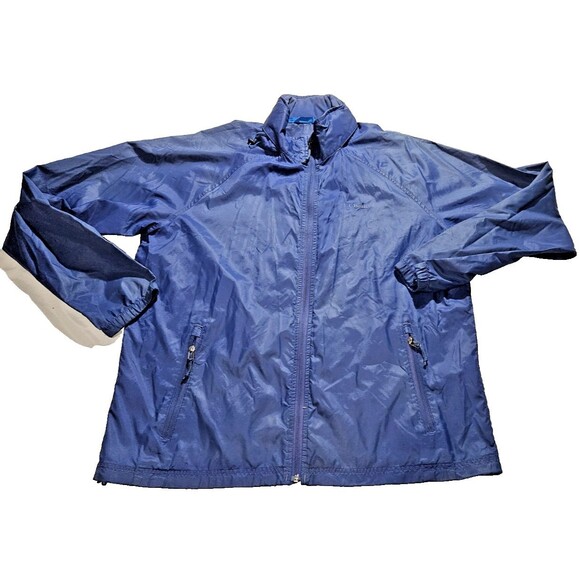 LL Bean Jacket Men’s large Windbreaker Full Zip Stowaway Hood Nylon 268219 - Picture 1 of 12